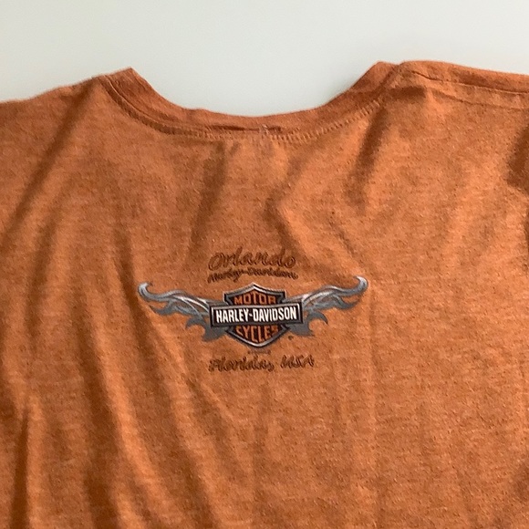 Harley Davidson Flying Eagle Crystal embellished SS t shirt size Medium - Picture 9 of 11